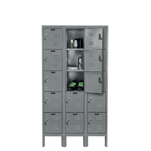 Load image into Gallery viewer, Hallowell Premium Louvered Steel Locker — 5 Tier, 3 Wide YourLockerStore