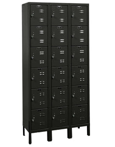 Hallowell Premium Louvered Steel Locker — 6 Tier, 3 Wide U3228-6ME YourLockerStore