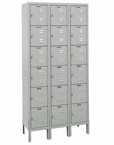 Hallowell Premium Louvered Steel Locker — 6 Tier, 3 Wide U3228-6PL YourLockerStore