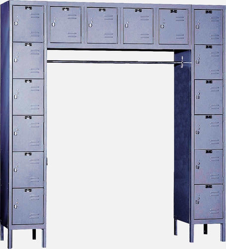 Hallowell Premium Louvered Steel Locker — Bridge Style — 6 Tier [16 Boxes] U1788-16HG YourLockerStore