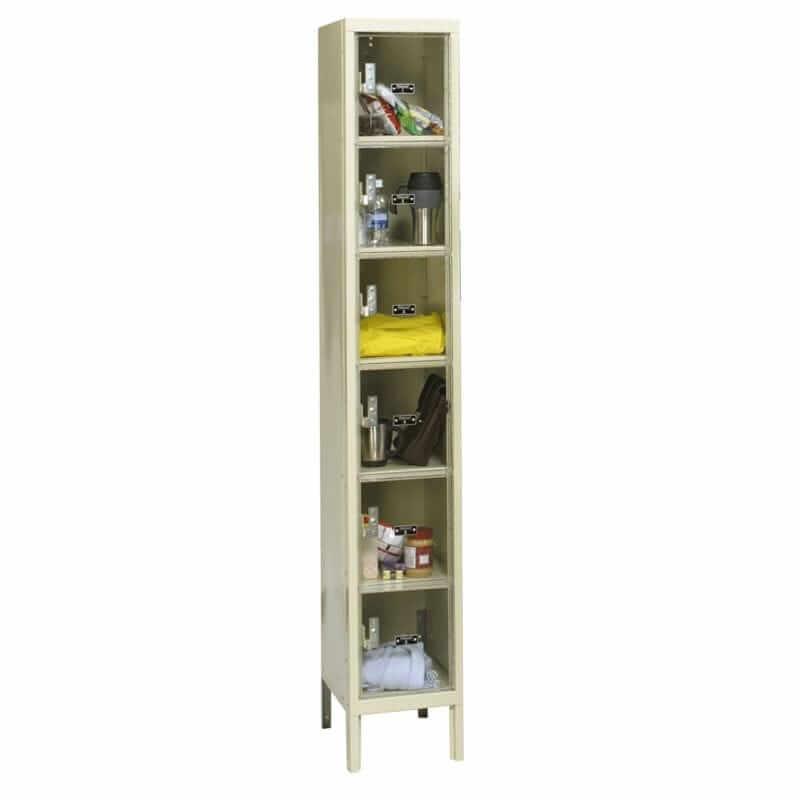 Hallowell Safety-View Plus Steel Locker — 6 Tier, 1 Wide USVP1228-6 YourLockerStore