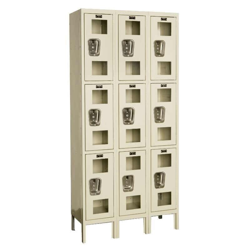 Hallowell Safety-View Steel Locker — 3 Tier, 3 Wide USV3228-3 YourLockerStore
