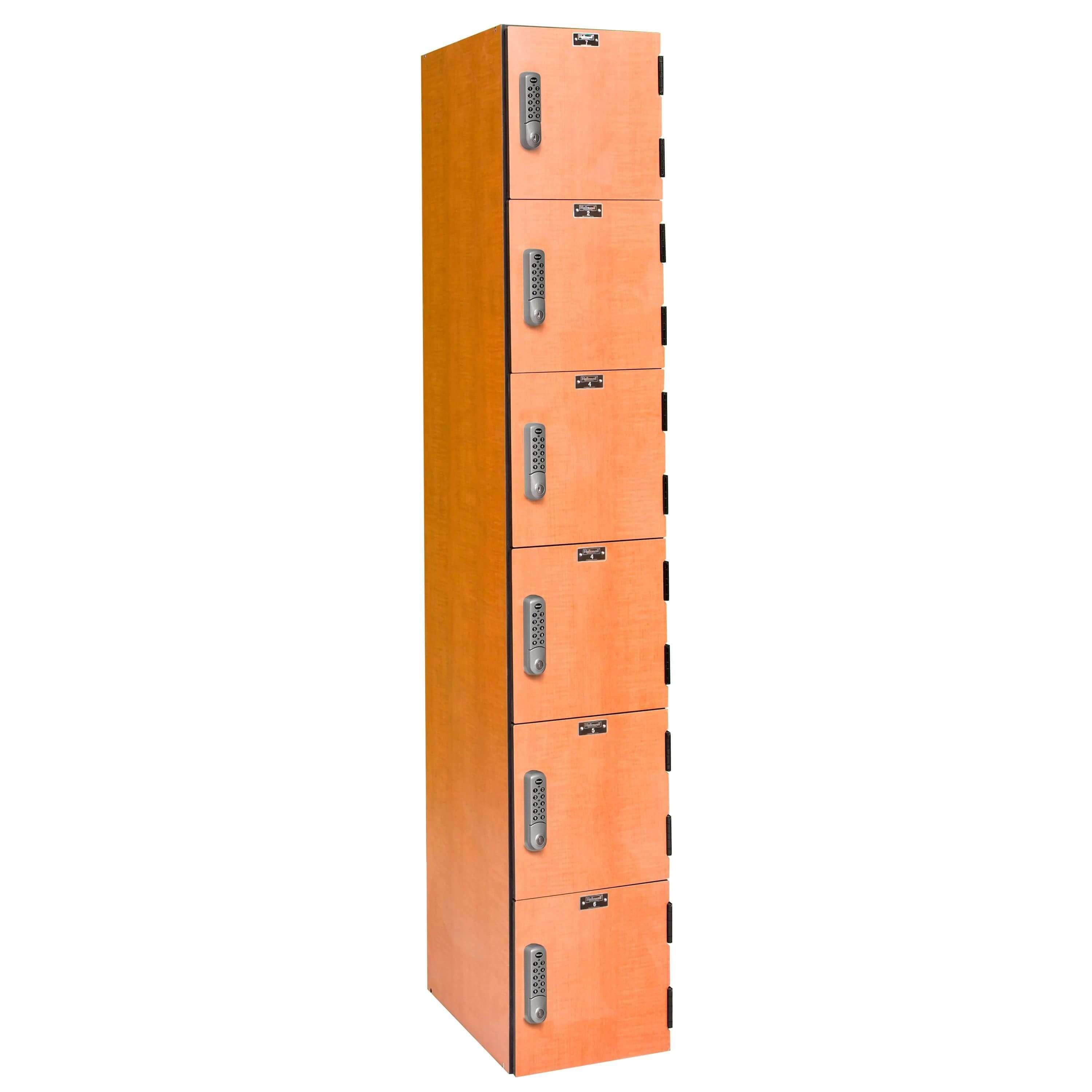 Hallowell VersaMax Solid Phenolic Locker — 6 Tier, 1 Wide PHL1282-6A-E-FA YourLockerStore