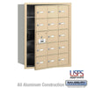 Salsbury Industries 4B+ Horizontal Mailbox with USPS Access [15 A Doors] 3615SFU 820996418494 YourLockerStore