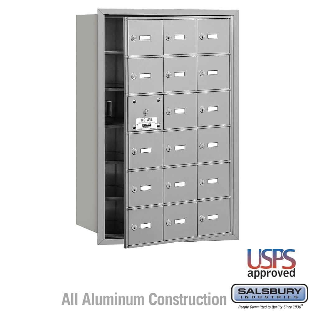 Salsbury Industries 4B+ Horizontal Mailbox with USPS Access [18 A Doors] 3618AFU 820996417015 YourLockerStore