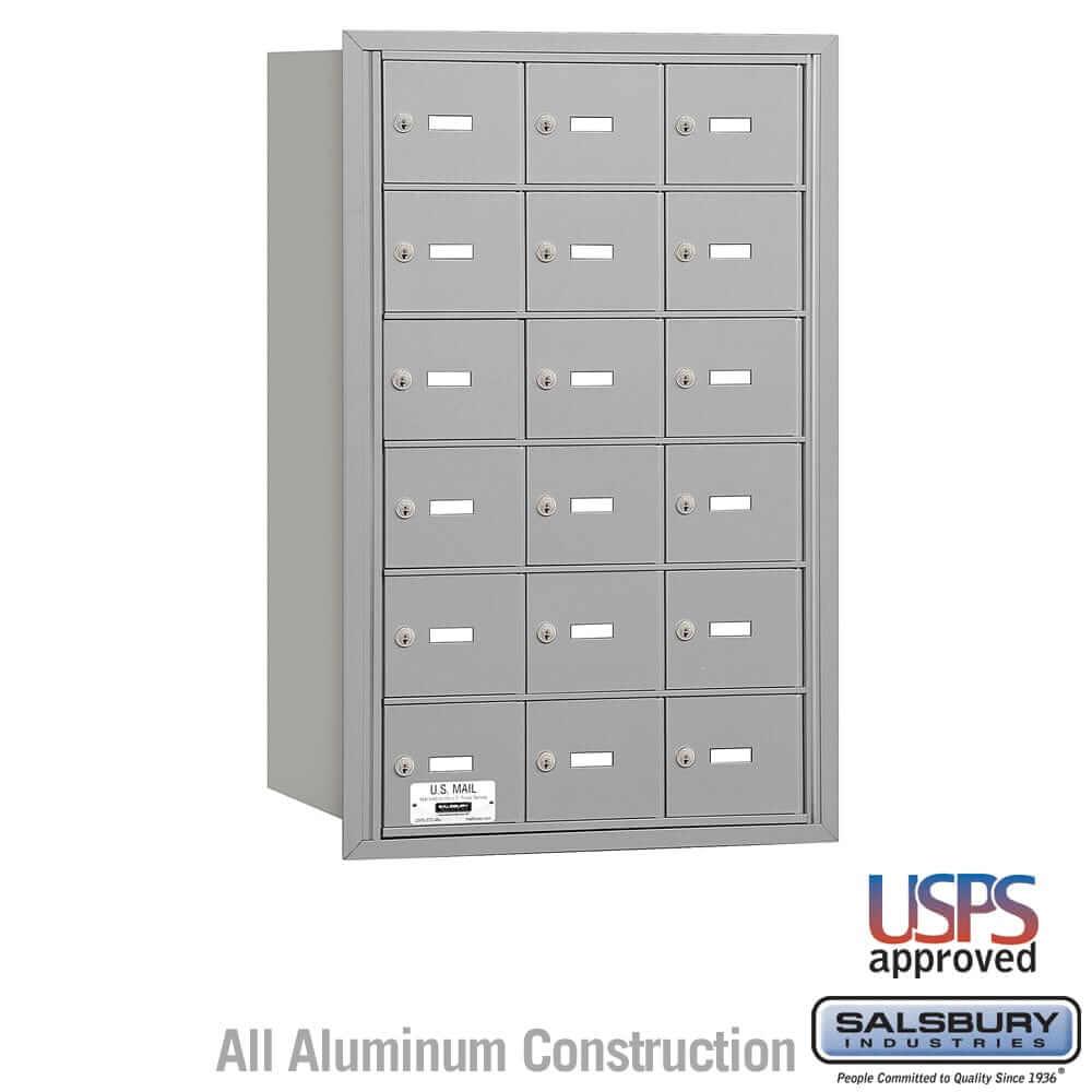 Salsbury Industries 4B+ Horizontal Mailbox with USPS Access [18 A Doors] 3618ARU 820996417251 YourLockerStore