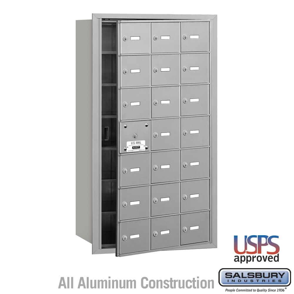 Salsbury Industries 4B+ Horizontal Mailbox with USPS Access [21 A Doors] 3621AFU 820996416971 YourLockerStore