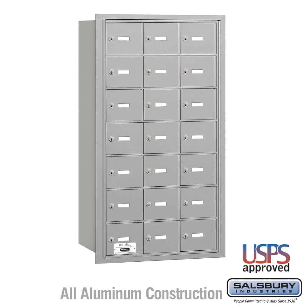 Salsbury Industries 4B+ Horizontal Mailbox with USPS Access [21 A Doors] 3621ARU 820996417213 YourLockerStore