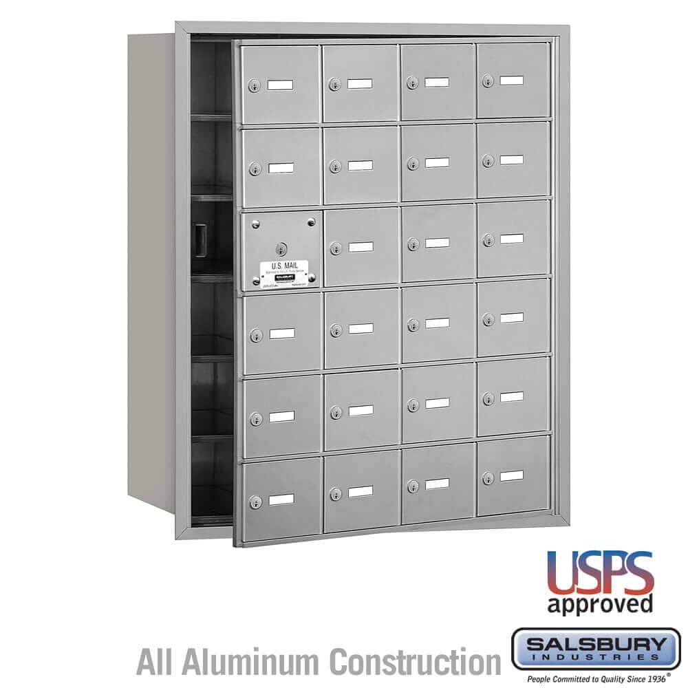 Salsbury Industries 4B+ Horizontal Mailbox with USPS Access [24 A Doors] 3624AFU 820996417022 YourLockerStore