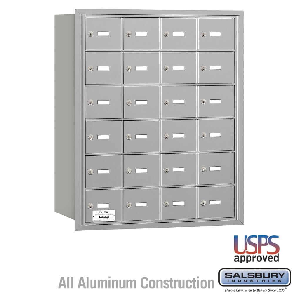 Salsbury Industries 4B+ Horizontal Mailbox with USPS Access [24 A Doors] 3624ARU 820996417268 YourLockerStore