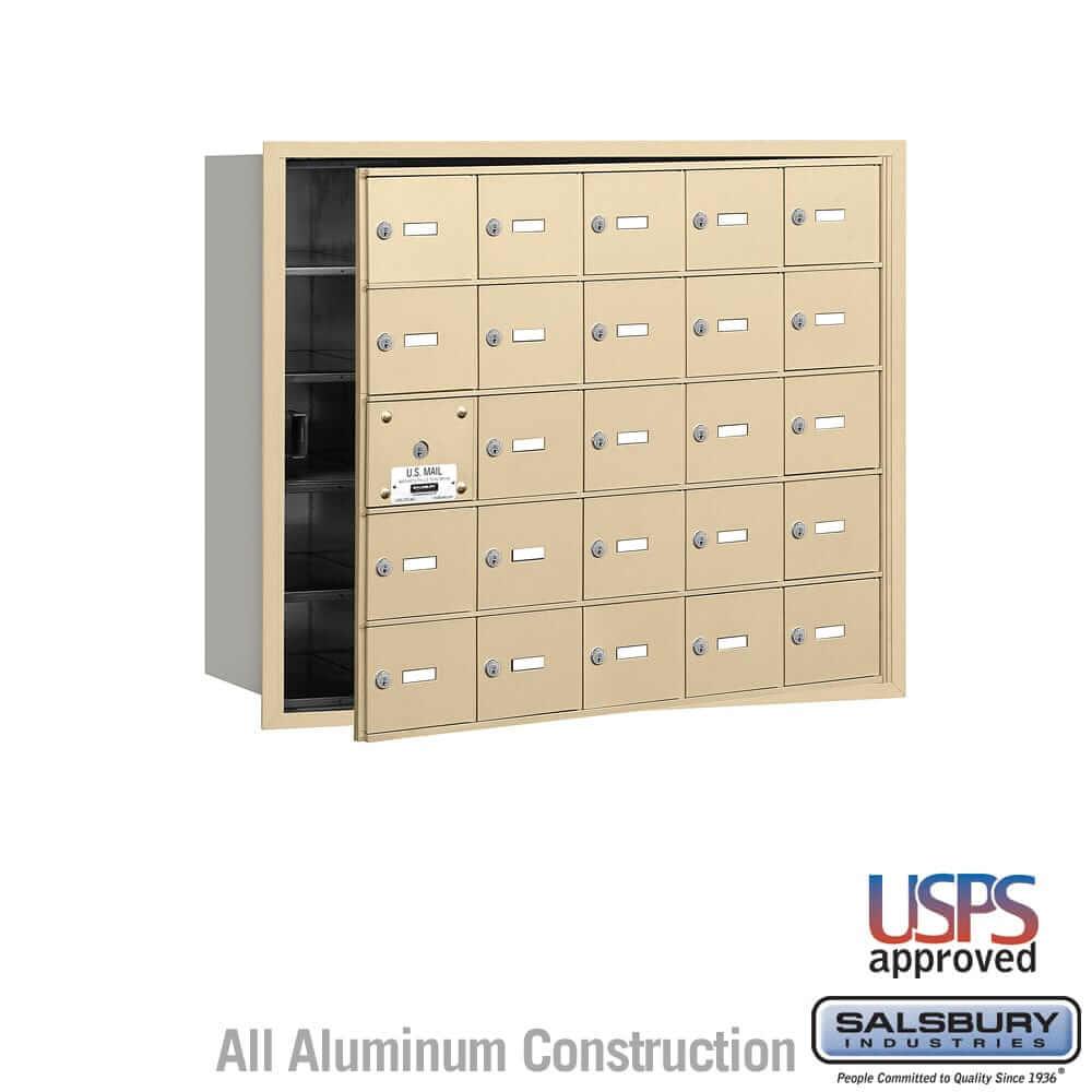 Salsbury Industries 4B+ Horizontal Mailbox with USPS Access [25 A Doors] 3625SFU 820996418517 YourLockerStore