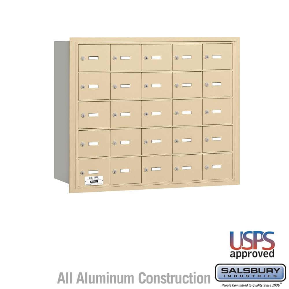 Salsbury Industries 4B+ Horizontal Mailbox with USPS Access [25 A Doors] 3625SRU 820996418753 YourLockerStore