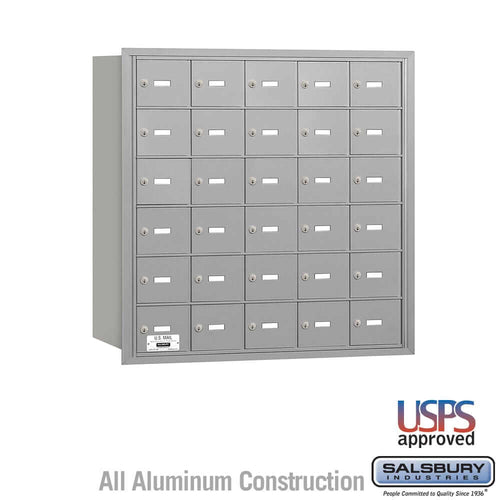 Salsbury Industries 4B+ Horizontal Mailbox with USPS Access [30 A Doors] 3630ARU 820996417275 YourLockerStore