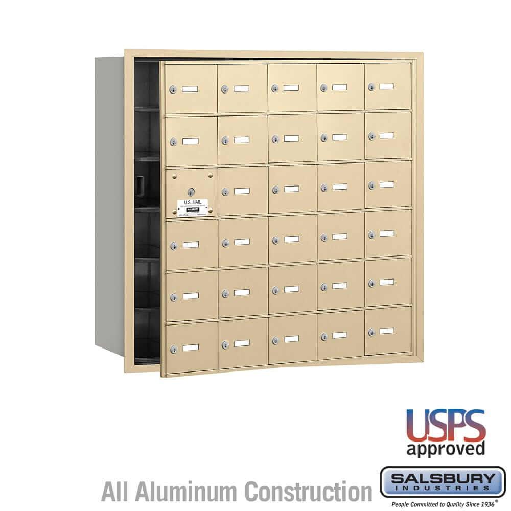 Salsbury Industries 4B+ Horizontal Mailbox with USPS Access [30 A Doors] 3630SFU 820996418470 YourLockerStore