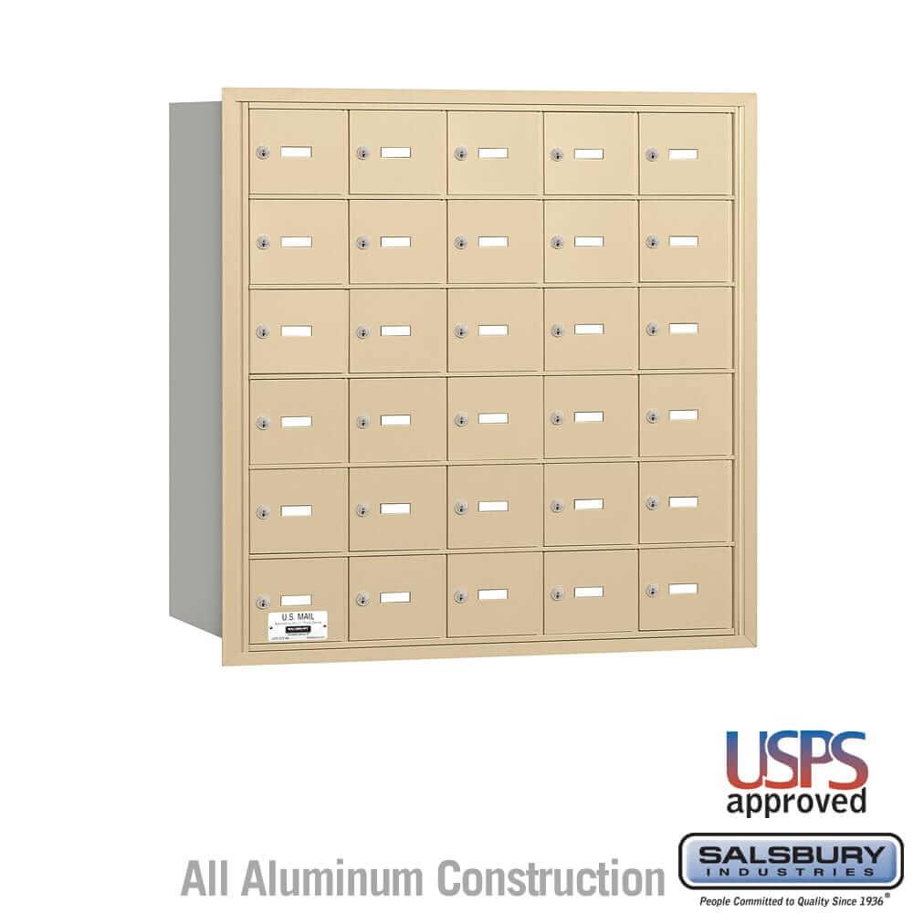 Salsbury Industries 4B+ Horizontal Mailbox with USPS Access [30 A Doors] 3630SRU 820996418715 YourLockerStore