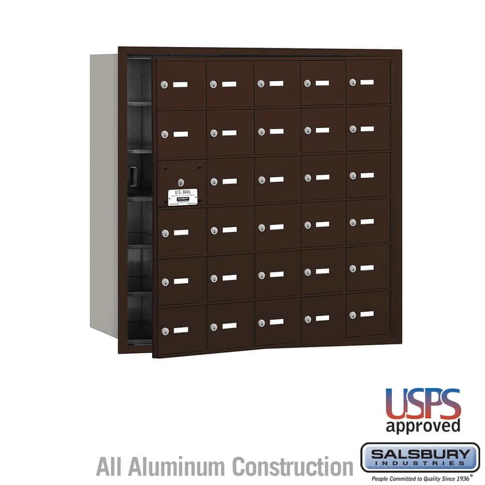 Salsbury Industries 4B+ Horizontal Mailbox with USPS Access [30 A Doors] 3630ZFU 820996417510 YourLockerStore
