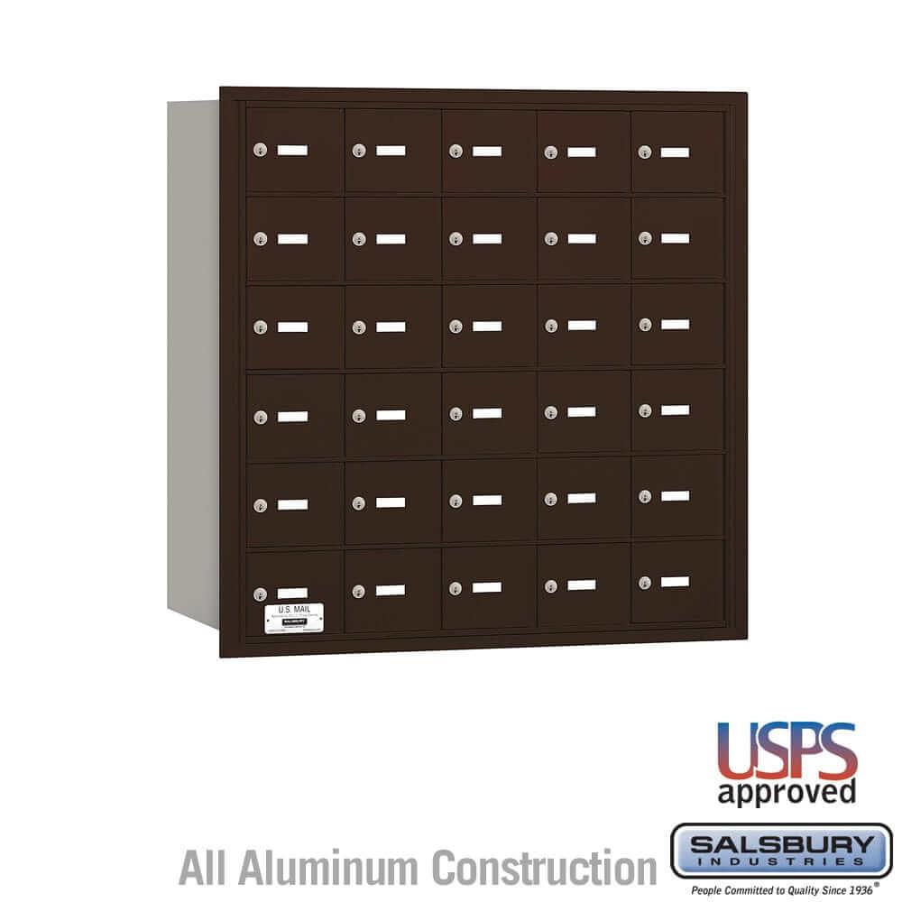 Salsbury Industries 4B+ Horizontal Mailbox with USPS Access [30 A Doors] 3630ZRU 820996417756 YourLockerStore