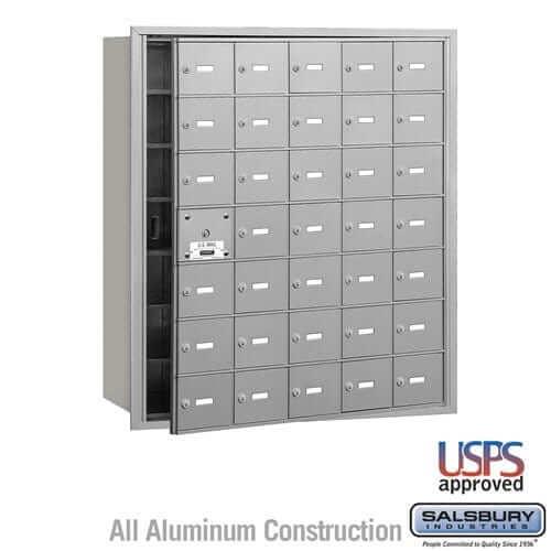 Salsbury Industries 4B+ Horizontal Mailbox with USPS Access [35 A Doors] 3635AFU 820996416995 YourLockerStore