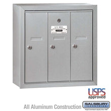 Load image into Gallery viewer, Salsbury Industries 4B+ Vertical Mailbox with USPS Access — 3 Doors 3503ASU 820996537119 YourLockerStore