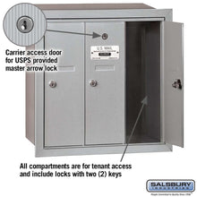 Load image into Gallery viewer, Salsbury Industries 4B+ Vertical Mailbox with USPS Access — 3 Doors YourLockerStore