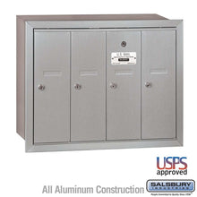 Load image into Gallery viewer, Salsbury Industries 4B+ Vertical Mailbox with USPS Access — 4 Doors 3504ARU 820996441140 YourLockerStore