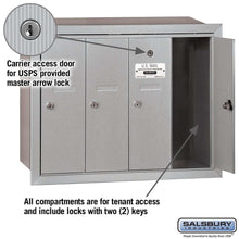 Load image into Gallery viewer, Salsbury Industries 4B+ Vertical Mailbox with USPS Access — 4 Doors YourLockerStore