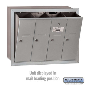 Salsbury Industries 4B+ Vertical Mailbox with USPS Access — 4 Doors YourLockerStore