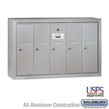 Load image into Gallery viewer, Salsbury Industries 4B+ Vertical Mailbox with USPS Access — 5 Doors 3505ASU 820996557117 YourLockerStore