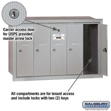 Load image into Gallery viewer, Salsbury Industries 4B+ Vertical Mailbox with USPS Access — 5 Doors YourLockerStore