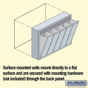 Salsbury Industries 4B+ Vertical Mailbox with USPS Access — 5 Doors YourLockerStore