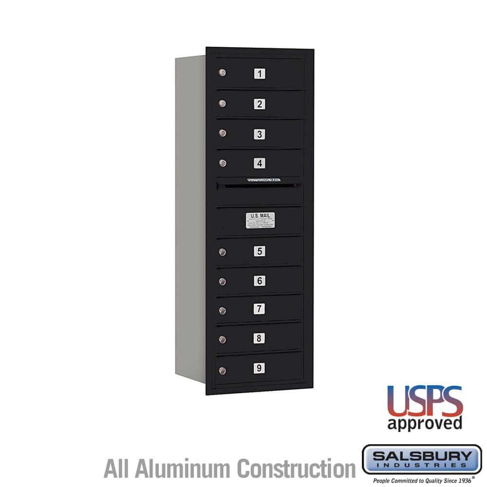 Salsbury Industries 4C Horizontal Mailbox with USPS Access — 11 Door High [9 Doors] 3711S-09BRU 820996624802 YourLockerStore