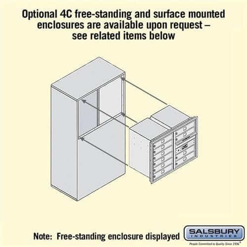 Salsbury Industries 4C Horizontal Mailbox with USPS Access — 6 Door High [10 Doors] YourLockerStore