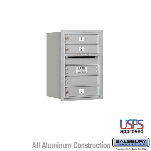 Salsbury Industries 4C Horizontal Mailbox with USPS Access — 6 Door High [3 doors] 3706S-03ARU 820996624284 YourLockerStore