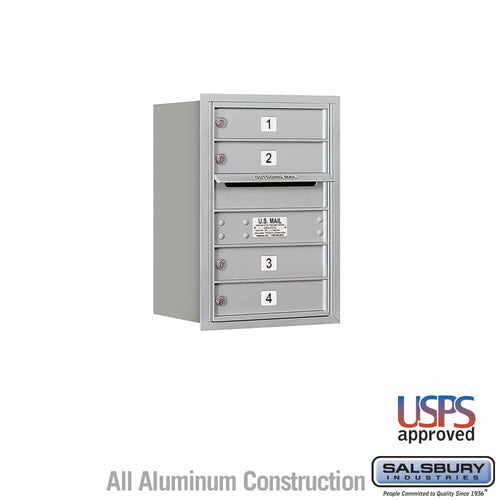 Salsbury Industries 4C Horizontal Mailbox with USPS Access — 6 Door High [4 Doors] 3706S-04ARU 820996471321 YourLockerStore