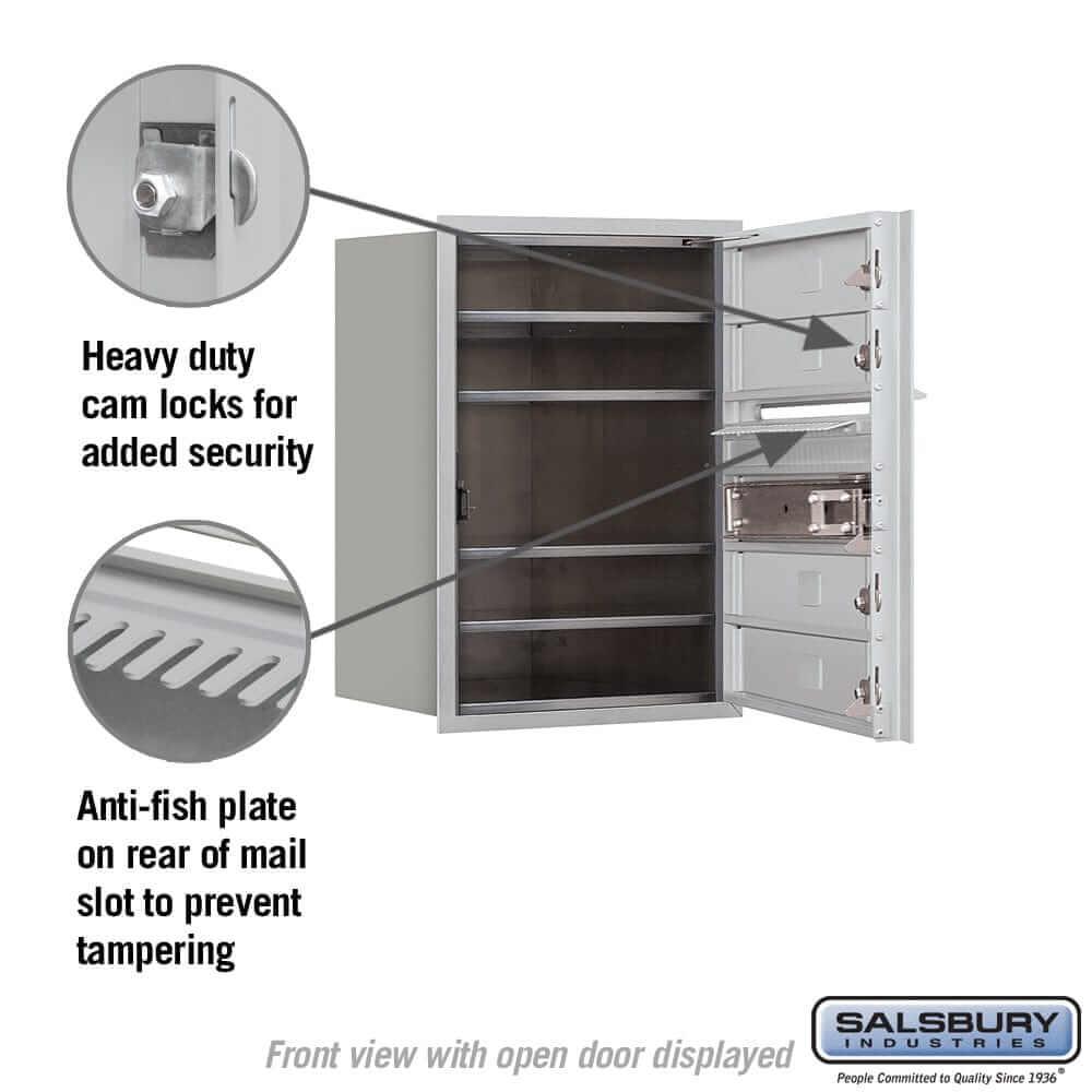 Salsbury Industries 4C Horizontal Mailbox with USPS Access — 6 Door High [4 Doors] YourLockerStore