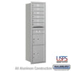 Salsbury Industries 4C Horizontal Mailbox with USPS Access — Maximum Height [6 Doors + 2 Parcel Lockers] 3716S-06ARU 820996623966 YourLockerStore