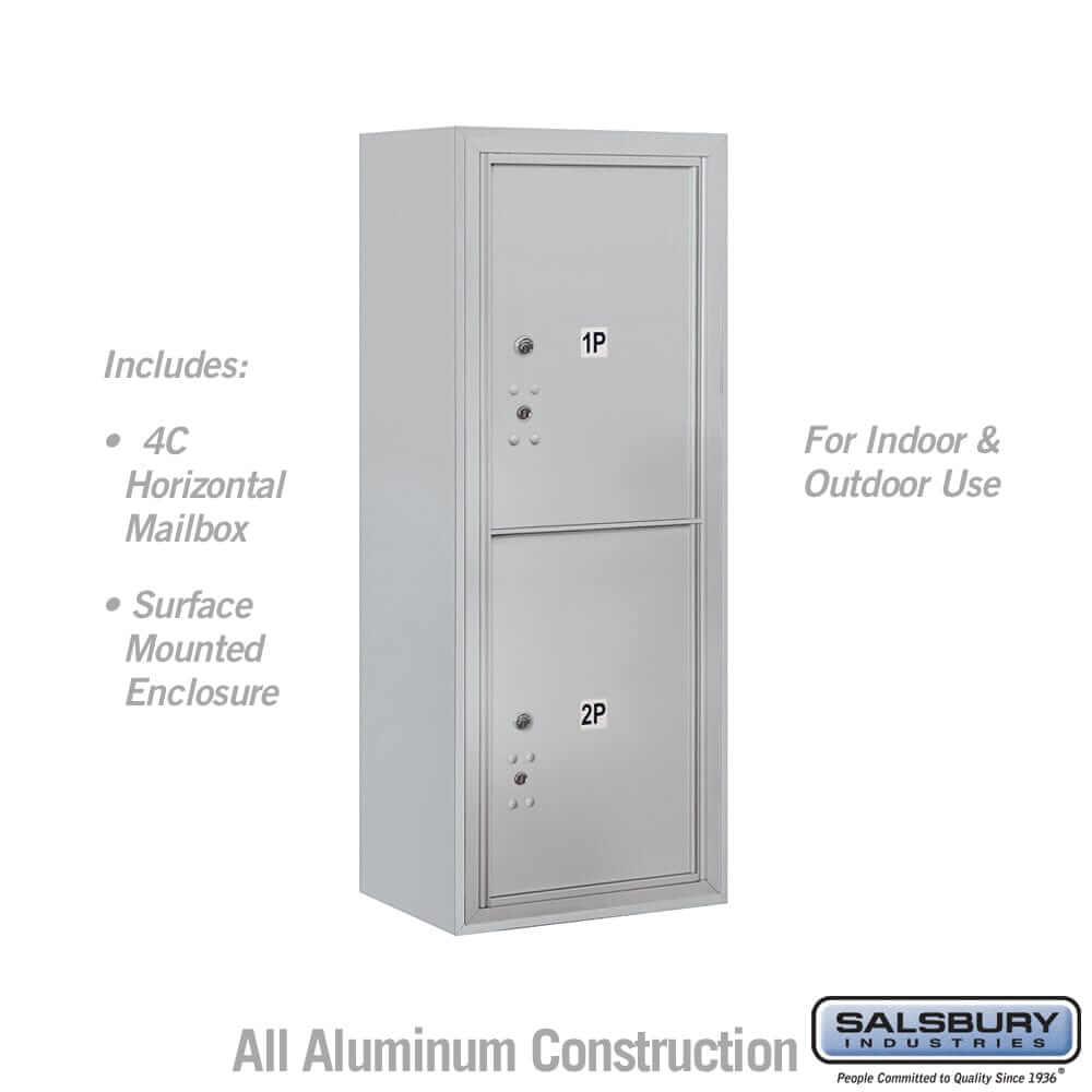 Salsbury Industries 4C Horizontal Parcel Locker with USPS Access — 10 Door High [2 Parcel Lockers] 3810S-2PAFU 820996597472 YourLockerStore