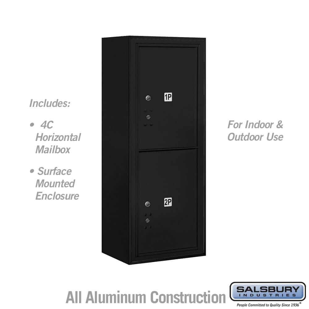Salsbury Industries 4C Horizontal Parcel Locker with USPS Access — 10 Door High [2 Parcel Lockers] 3810S-2PBFU 820996626189 YourLockerStore