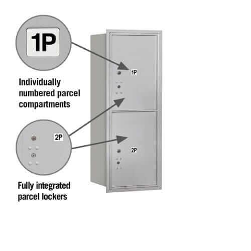 Salsbury Industries 4C Horizontal Parcel Locker with USPS Access — 10 Door High [2 Parcel Lockers] YourLockerStore