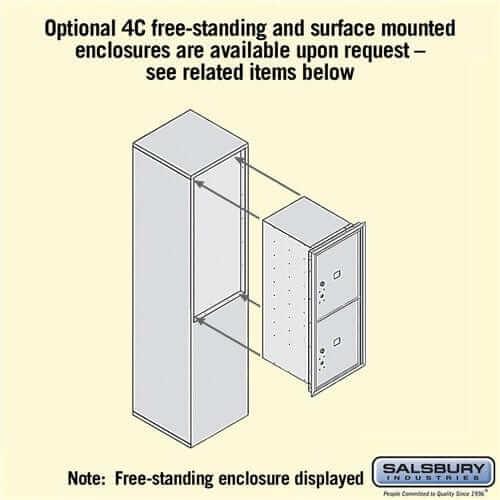 Salsbury Industries 4C Horizontal Parcel Locker with USPS Access — 10 Door High [2 Parcel Lockers] YourLockerStore