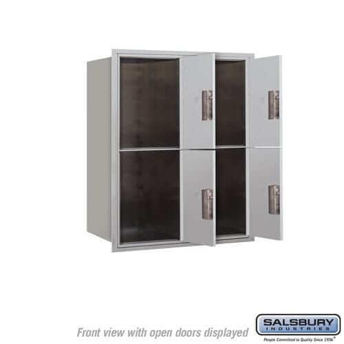 Salsbury Industries 4C Horizontal Parcel Locker with USPS Access — 10 Door High [4 Parcel Lockers] YourLockerStore