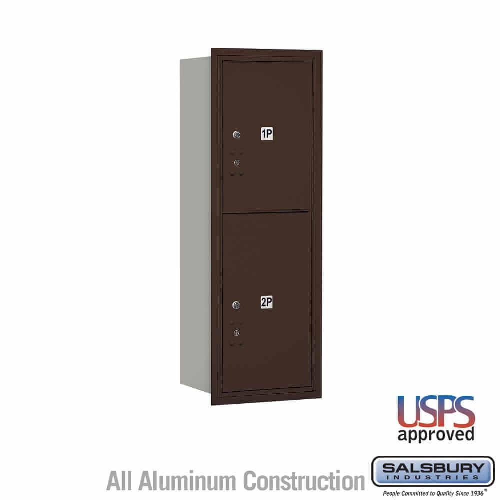 Salsbury Industries 4C Horizontal Parcel Locker with USPS Access — 11 Door High [2 Parcel Lockers] 3711S-2PZRU 820996412232 YourLockerStore