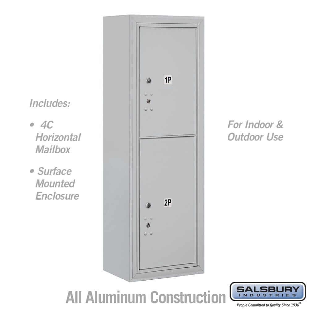 Salsbury Industries 4C Horizontal Parcel Locker with USPS Access — 11 Door High [2 Parcel Lockers] 3811S-2PAFU 820996590114 YourLockerStore