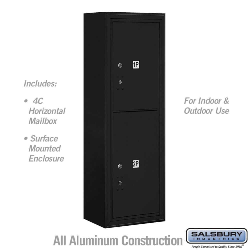 Salsbury Industries 4C Horizontal Parcel Locker with USPS Access — 11 Door High [2 Parcel Lockers] 3811S-2PBFU 820996626042 YourLockerStore