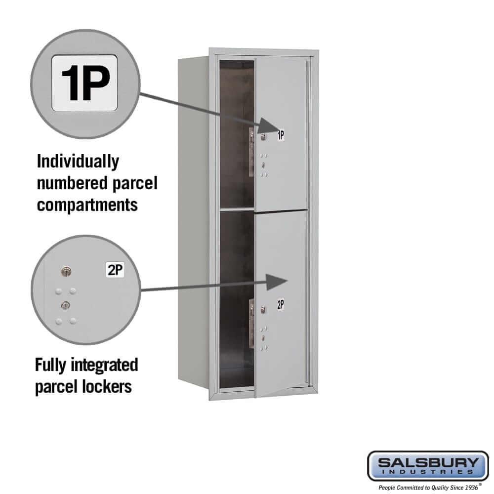 Salsbury Industries 4C Horizontal Parcel Locker with USPS Access — 11 Door High [2 Parcel Lockers] YourLockerStore