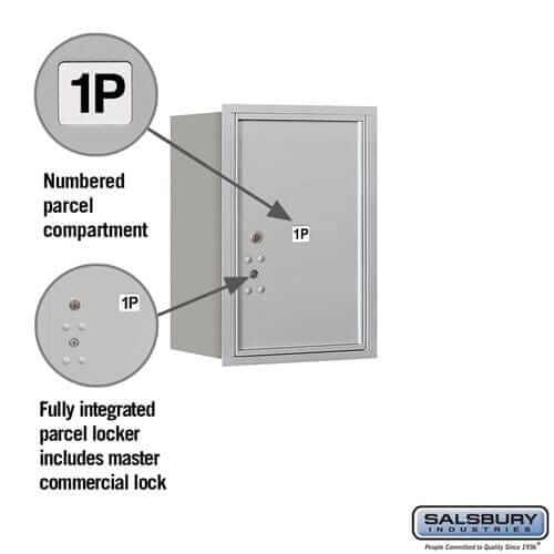Salsbury Industries 4C Horizontal Parcel Locker with USPS Access — 6 Door High [1 Parcel Locker] YourLockerStore
