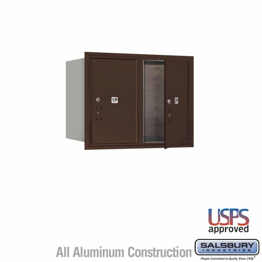 Salsbury Industries 4C Horizontal Parcel Locker with USPS Access — 6 Door High [2 Parcel Lockers] 3706D-2PZFU 820996580962 YourLockerStore