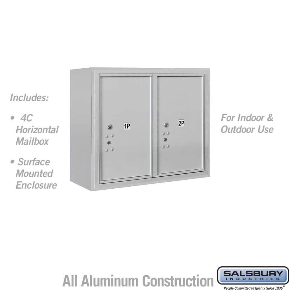 Salsbury Industries 4C Horizontal Parcel Locker with USPS Access — 6 Door High [2 Parcel Lockers] 3806D-2PAFU 820996596314 YourLockerStore