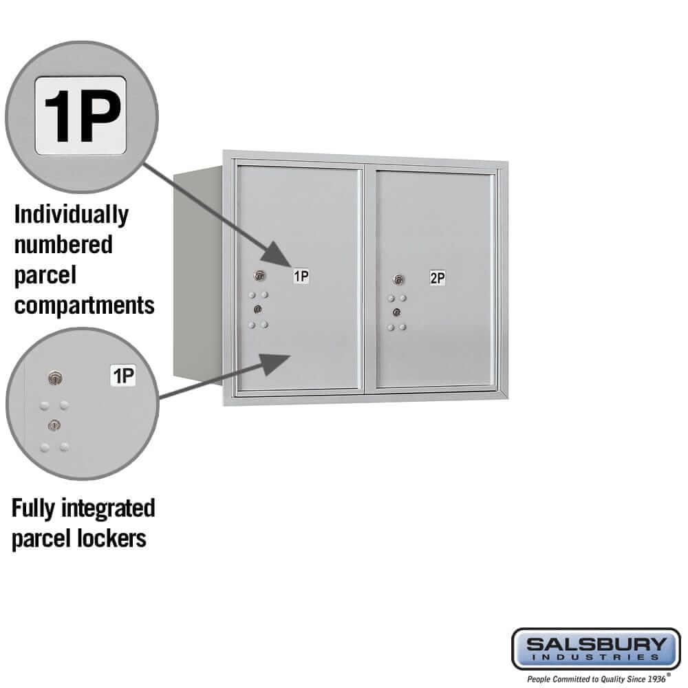 Salsbury Industries 4C Horizontal Parcel Locker with USPS Access — 6 Door High [2 Parcel Lockers] YourLockerStore