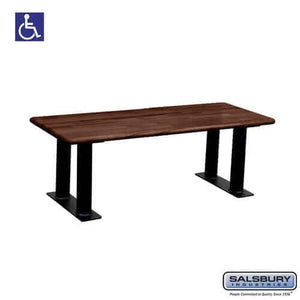 Salsbury Industries ADA Wood Locker Bench 77781-ADA-DRK 820996450234 YourLockerStore